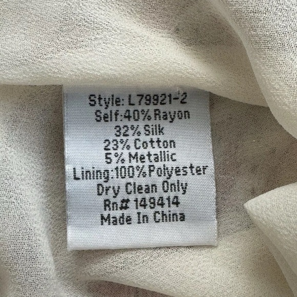 Johnny Was Stephanie Womens Skirt M Floral Metallic Print Maxi Long $275 Boho - Picture 13 of 14